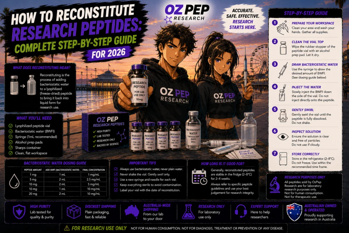 How to Reconstitute Research Peptides